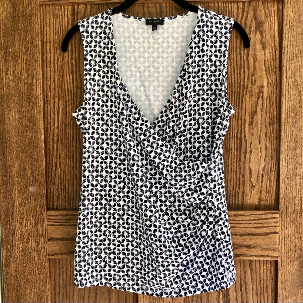 Talbots Sleeveless Wrap Top